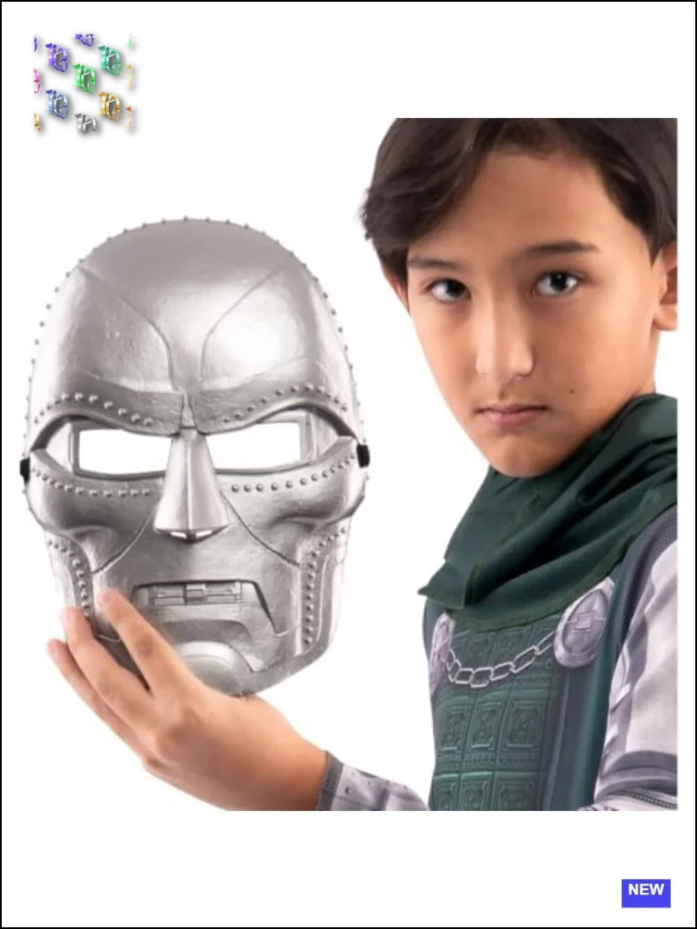 Marvel Doctor Doom Youth Halloween Costume Jumpsuit with Mask